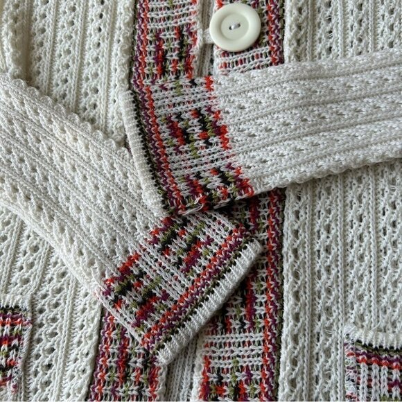 Tejiestilo Sueter’s Tribal Boho Hooded  Long Length Crochet Cardigan - Picture 7 of 16